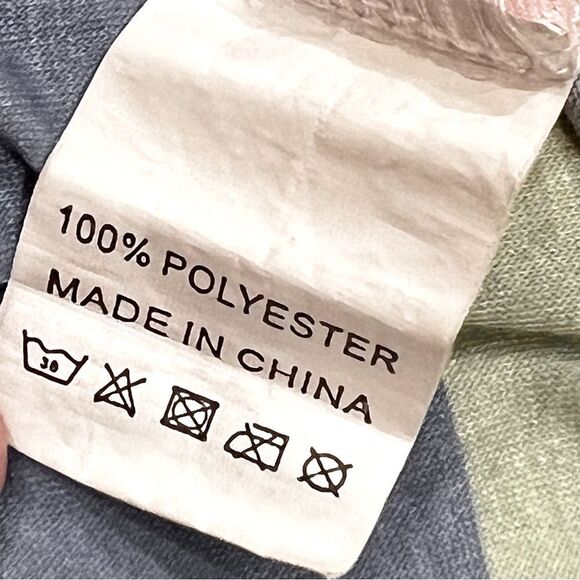 Amaryllis Colorful Striped Knotted Front Top Large - Picture 8 of 10